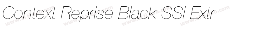 Context Reprise Black SSi Extra Bold字体转换